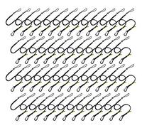 BearTOOLS Tool Lanyard with Single Carabiner and Adjustable Loop End, Standard Length, Maximum Weight Limit 8KG / 17.6lb, Aluminum Screw Lock Carabiner with Shock Cord Stopper, 09250S (50 Pack)