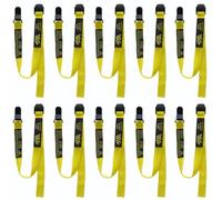 BearTOOLS Yellow Fabric Helmet Lanyard Clip Attachment Secure Fastening Anti-Drop Lighter Leash Hard Hat Chin Strap 50cm/19 Inches (10)