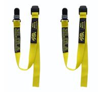 BearTOOLS Yellow Fabric Helmet Lanyard Clip Attachment Secure Fastening Anti-Drop Lighter Leash Hard Hat Chin Strap 50cm/19 Inches (2)