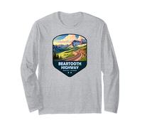 Beartooth Highway National Scenic Byway Shield Long Sleeve T-Shirt