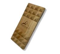 Beartooth Trading Snowboard Stomp Pad - Made from Sustainable Wood - 3" x 7" Surface Area - Unique Design and Style That Fits Any Board - Stand Out on The Slopes
