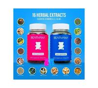 BEARVANA Gummies Combo Pack - Fitness Aid - Women's Support Supplement - Berry Flavored - Herbs & Multivitamins