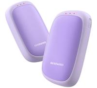 Bearwind Electric Hand Warmers Rechargeable - 2 Pack Magnetic Pocket Heater Handwarmers with AI Chips, Portable Hunting Gear, Reusable Winter Essentials, Gift Ideas for Men, Women, Outdoor (Purple)