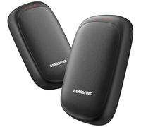 Bearwind Electric Hand Warmers Rechargeable - 2 Pack Magnetic Pocket Heater Handwarmers with AI Chips, Portable Hunting Gear, Reusable Winter Essentials, Gift Ideas for Men, Women, Outdoor (Black)