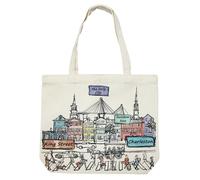 Beary Blu Cities Around the World Tote Bag Series - Designed in the USA - Reusable Canvas Bag with City Artwork, Eco-Friendly Souvenir Tote for Daily Use, Gift for Anyone (Charleston)