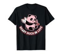 Beary Much in Love Cupid Panda Bear Valentine Hear T-Shirt
