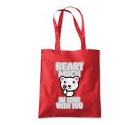 Beary Much In Love With You Tote Shopping Bag 10 Litres Capacity 42 x 38cm