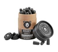 Beary Quiet Premium Foam Earplugs for Sleeping - Ultra Soft Noise Cancelling Ear Plugs, High 38db SNR for Snoring, Travel & Light Sleepers, Comfortable All Night Wear