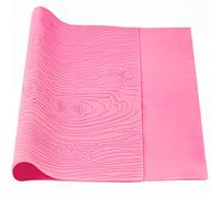 Beasea Silicone Lace Mold for Cakes Decorating, Woodgrain Fondant Impression Mat Silicone Lace Mold, Fondant Texture for Sugar Wood Texture Sheet Embossed Craft Tools (17 x 9 inches, Pink)
