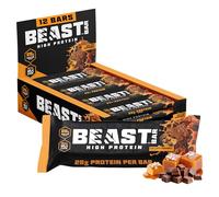 Beast Bar Giant Protein Bars High Protein 25g Each- Salted Caramel 12 Pack