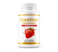 Beast & Bulk Creatine Gummies | Creatine Supplement | Strength, Power & Recovery | No Shaker | Strawberry Flavour | Vegan Gummies | 60 Count | Made in UK | Men & Women | Creatine monohydrate