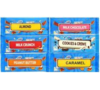 Beast Chocolate Bar Mix Bundle - x1 Milk, x1 Almond, x1 Crunch, x1 Peanut Butter, 1x Cookies and Cream, 1 x Caramel | 60g Bars