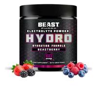 Beast Electrolytes Powder - 60 Servings Keto Hydration Drinks with Potassium Supplement - 360g, Beastberry