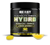 Beast Electrolytes Powder - 60 Servings Keto Hydration Drinks with Potassium Supplement - 360g, Lemon Sherbet