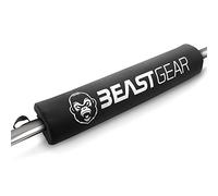 Beast Gear Barbell Pad - Heavy Duty, Weightlifting, Squat, and Hip Thrust Pads with Secure Hook & Loop Fastener - Cushioned Foam Protection for Weighted Bar