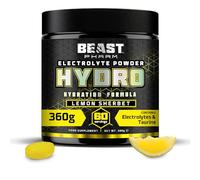 Beast Hydro Electrolytes Powder 60 Servings Keto Electrolyte Drinks for Hydration - Sugar Free with Potassium, Magnesium & More - 360g Lemon Sherbet