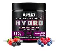 Beast Hydro Electrolytes Powder 60 Servings Keto Electrolyte Drinks for Hydration - Sugar Free with Potassium, Magnesium & More - 360g Beastberry
