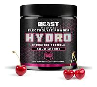 Beast Hydro Electrolytes Powder - 60 Servings Keto Hydration Drinks with Potassium Supplement - 360g, Sour Cherry