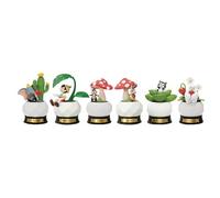 Disney Pocket Plants Series Mini Diorama Stage Statue 6-Piece Box Set