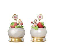 Beast Kingdom Toys Special Edition Disney Mini Diorama Stage Statues Pocket Plants Series Strawberry Set Figure 12 Cm