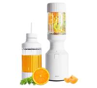 Beast Mighty Blender 650, Personal Smoothie Maker, Kitchen Jug Blender Food Processor, Soup, with Drinking Lid, Portable Plastic Glass & Straws (Cloud White)