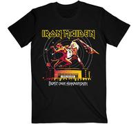 Beast Over Hammersmith Eddie & Devil Tonal T-Shirt Iron Maiden Black XXL