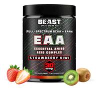 Beast Pharm EAA Amino Acids, 30 Servings Enhanced BCAA Powder | Strawberry Kiwi