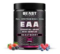 Beast Pharm EAA Essential Amino Acids with All 3 BCAAs Powder - 30 Servings - Muscle Fuel and Recovery - Beastberry