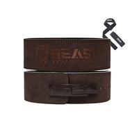 Beast Power Gear Weight Lifting Belt Buckle 10mm 13mm Thick 4" Wide Strap Weight Lifting Powerlifting Deadlift Squat Men Women