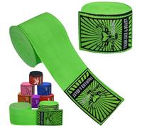 BEAST RAGE Boxing Hand Wraps Men Protection MMA Support Inner Gloves Martial Arts Training Wrapper Punching Combat Sports Muay Thai, under Mitts 4.5 Meter Elasticated Bandages (4.5 M, Parrot)