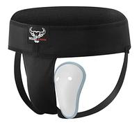 BEAST RAGE Breathable Groin Guard for Men with Protective Cup, Elasticated Waistband for Core Support Groin Protector Jockstraps for Kickboxing, MMA, Muay Thai, Jiu Jitsu BJJ, and Baseball