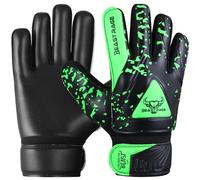 BEAST RAGE Goalkeeper Gloves for Kids Boys Youth,Soccer Goalie Gloves Kids,Double Wrist Support,Strong Grip,Padded Palm football gloves boys (Green, Size 3 suitable for 5 to 6 Years old)