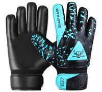 BEAST RAGE Goalkeeper Gloves for Kids Boys Youth,Soccer Goalie Gloves Kids,Double Wrist Support,Strong Grip,Padded Palm football gloves boys (Aqua, Size 6 suitable for 12 to 15 Years old)
