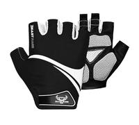 BEAST RAGE Half Finger Cycling Gloves for Men & Women-Breathable Fingerless Bike Gloves with Anti-Slip Palm,Shock Absorption,Gel Padding for Road Cycling,MTB,Mountain Biking (WHITE, M)