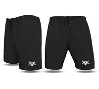 BEAST RAGE Men's Running Shorts with Zip Pockets-Lightweight Gym Workout Shorts for Men,Quick-Dry Training Fitness Shorts with Side Zipper Pockets (UK, Alpha, S, Regular, Regular, Black)