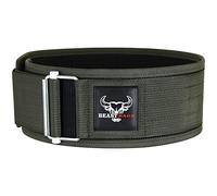 BEAST RAGE Weight Lifting Belt Gym Back Support Self Locking Strength Fitness Training Belts Powerlifting Deadlift weightlifting Squats Exercise lifting belt for Men and Women (2XL, Green)