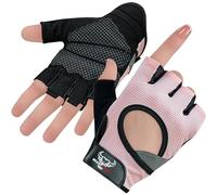 BEAST RAGE Weight Lifting Gloves for men and women, Gym Gloves for Crossfit.Breathable,Non-Slip Silicon padded palm Protection workout gloves for weightlifting, Cycling,Strength training (PINK, L)