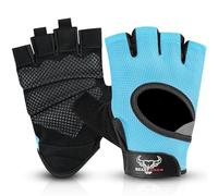 BEAST RAGE Weight Lifting Gloves for men and women, Gym Gloves for Crossfit.Breathable,Non-Slip Silicon padded palm Protection workout gloves for weightlifting, Cycling,Strength training (AQUA, XS)
