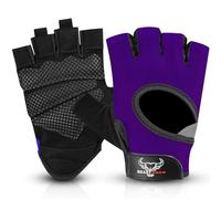 BEAST RAGE Weight Lifting Gloves for men and women, Gym Gloves for Crossfit.Breathable,Non-Slip Silicon padded palm Protection workout gloves for weightlifting, Cycling,Strength training (PURPLE, XL)