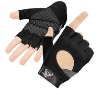 BEAST RAGE Weight Lifting Gloves for men and women, Gym Gloves for Crossfit.Breathable,Non-Slip Silicon padded palm Protection workout gloves for weightlifting, Cycling,Strength training (BLACK, XS)