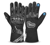 BEAST RAGE Winter Motorcycle Gloves,Waterproof Windproof Thermal Motorbike Gloves for Men women,Warm Touchscreen Riding Gloves for Motocross Racing,Biking,Cycling,Riding,ATV,UTV Hiking (BLACK, XL)