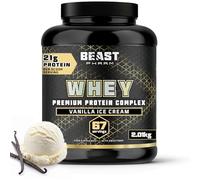 Beast Whey Protein Powder 2kg - 67 Servings - High 21g per Shake - Vanilla Protein Powder