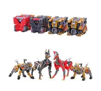 BEASTBOX 52Toys Botcon Limited Edition "Dog 4-Body Set" Transformation Toy, 4 Robots Combined, Transformation Toy, Painted, High Movement, Action Figure, Mechanical Beast Transformation, Animal