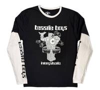 Beastie Boys Intergalactic Robot Layered Long Sleeve T-Shirt in Black | Size: Medium Beastie Boys Black M