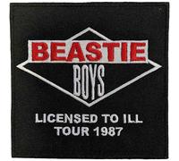 Beastie Boys Licensed To Ill Tour 1987 Woven Patch in Black Beastie Boys Black