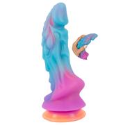 Beasty Cocks - alien silicone dildo (blue-orange)