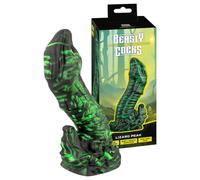 Beasty Cocks Lizard Peak - Gecko Fantasy Dildo (Green-Black)