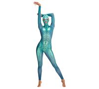 Beasty Suits Reptiloid Roleplay - reptile roleplay costume with mask (green)