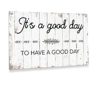 BEASTZHENG It's a Good Day to Have a Good Day Sign Inspirational Metal Tin Sign Wall Bible Verse Art Decor Farmhouse Rustic Sign for Home Living Room Decor Gifts - 8x12 Inch