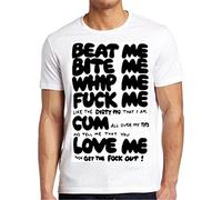 Beat Bite Whip Me Adam Ants Retro Tee Tshirt White(Medium)
